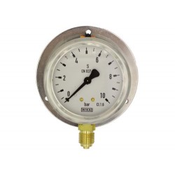 Rohrfedermanometer Messing,...