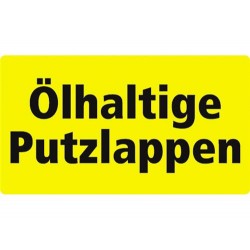 Ölhaltige Putzlappen