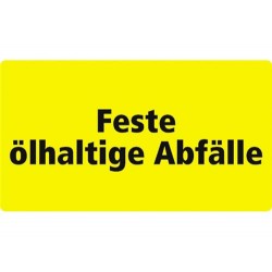 Feste ölhaltige Abfälle