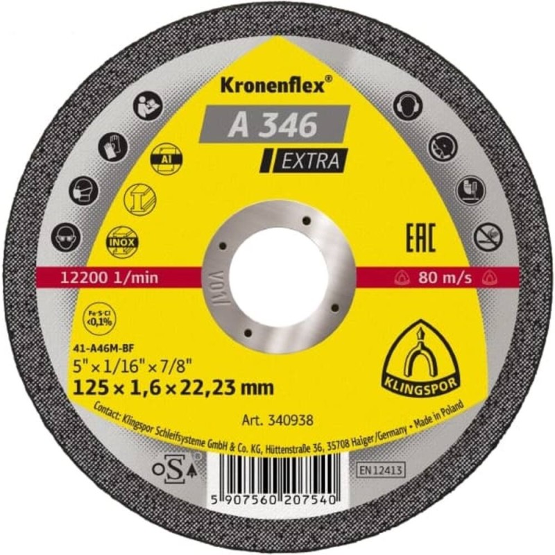 Trennscheibe A 346 Extra – Edelstahl & Stahl (25 Stück/Karton)