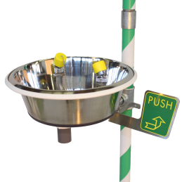 Not-Körperdusche & Augendusche Kombination, Innenmontage