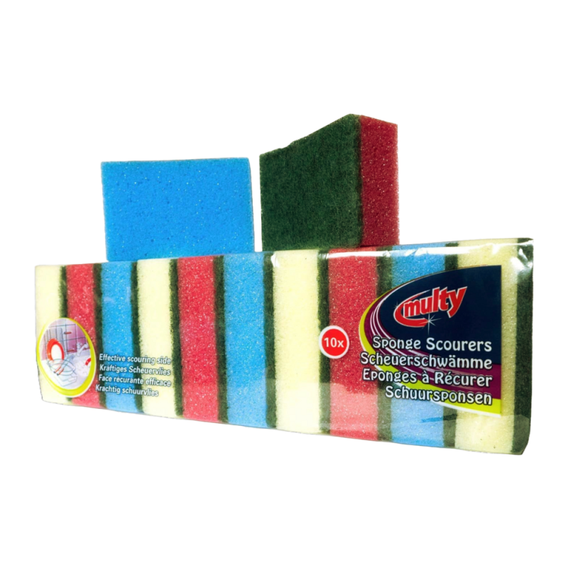 Multy Scheuerschwämme 10-er Pack (9 x 6 x 3 cm)