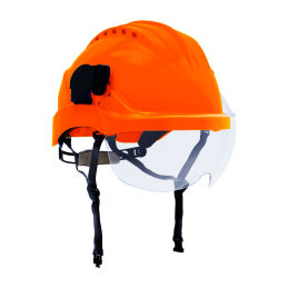 Schutzhelm mit integriertem Polycarbonat-Visier