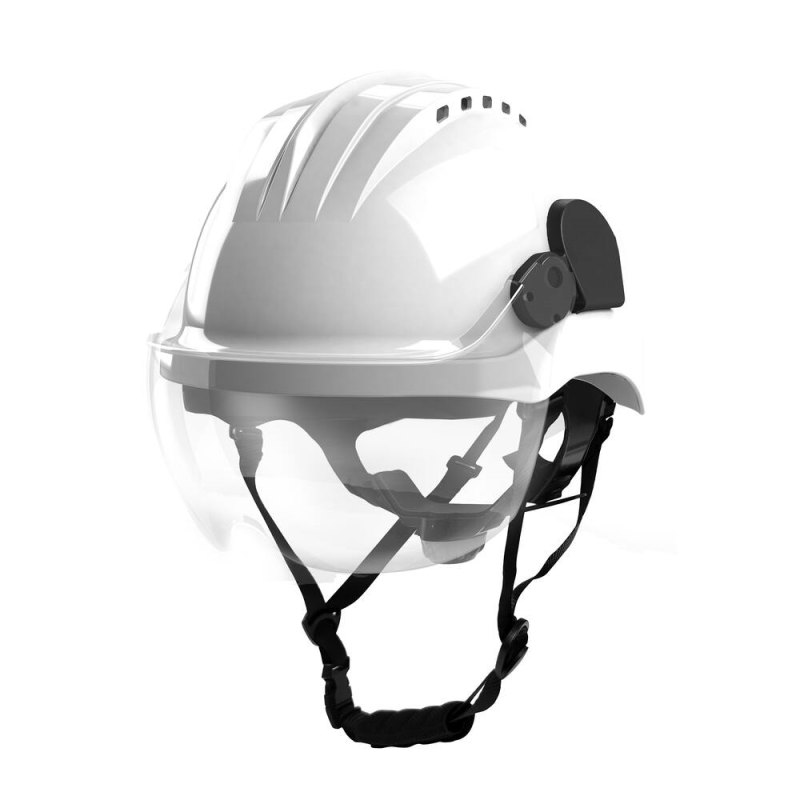 Schutzhelm mit integriertem Polycarbonat-Visier