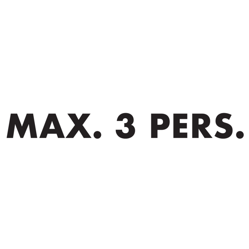Max. 3 Pers.