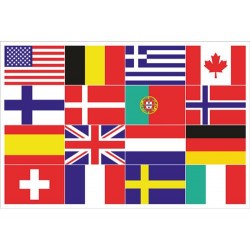 16-Länder-Flagge